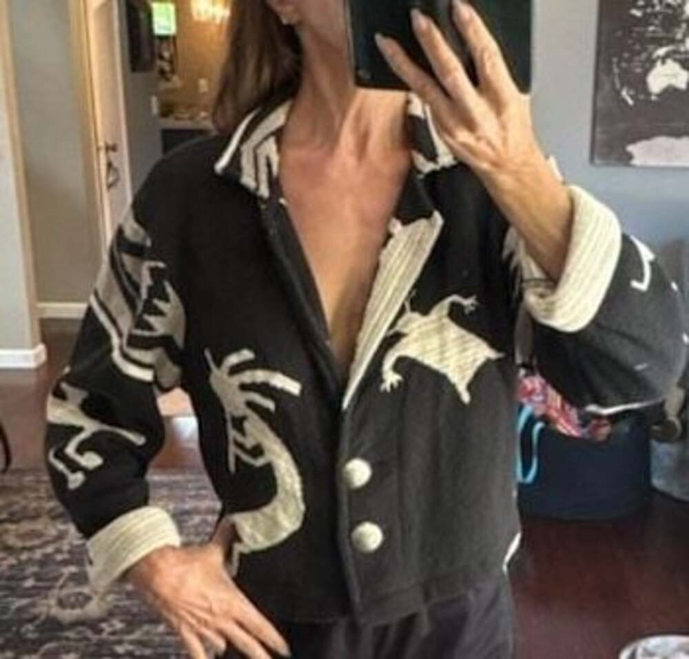 Midnight Lady by Paco Soie Vintage Tapestry Southwestern Kokopelli Jacket